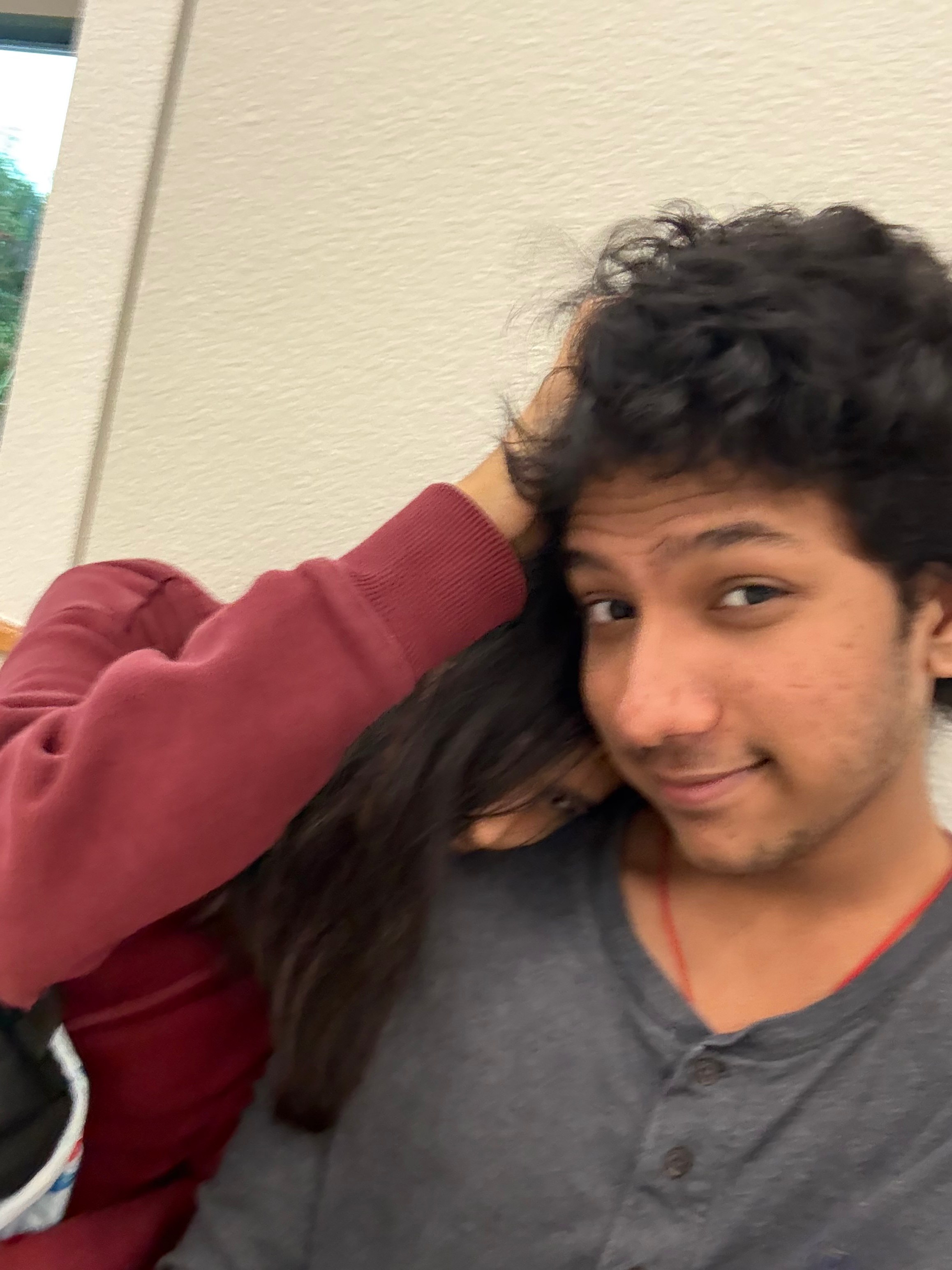 A photo together before Thanksgiving break