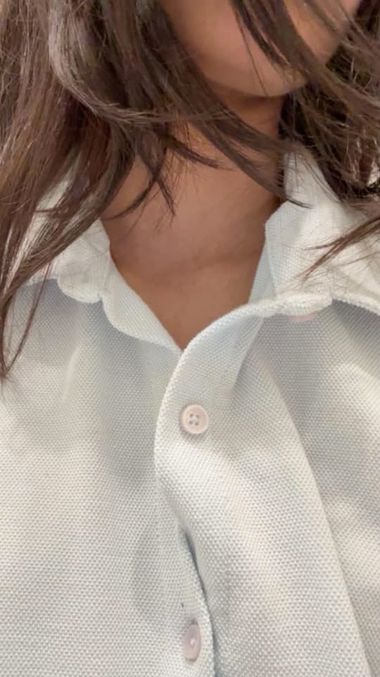 Anju wearing my shirt while we are apart
